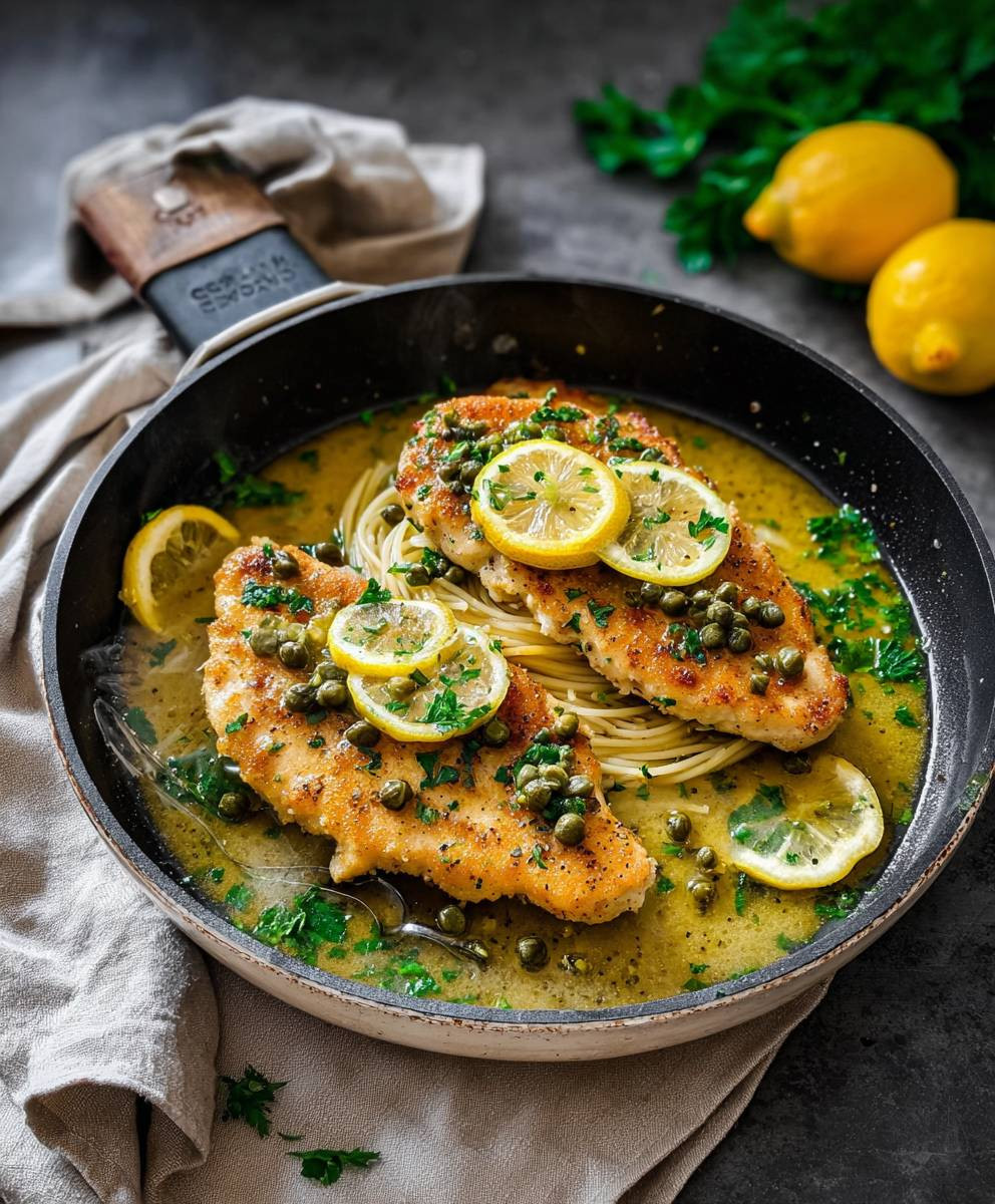 Zitronen Hähnchen Piccata