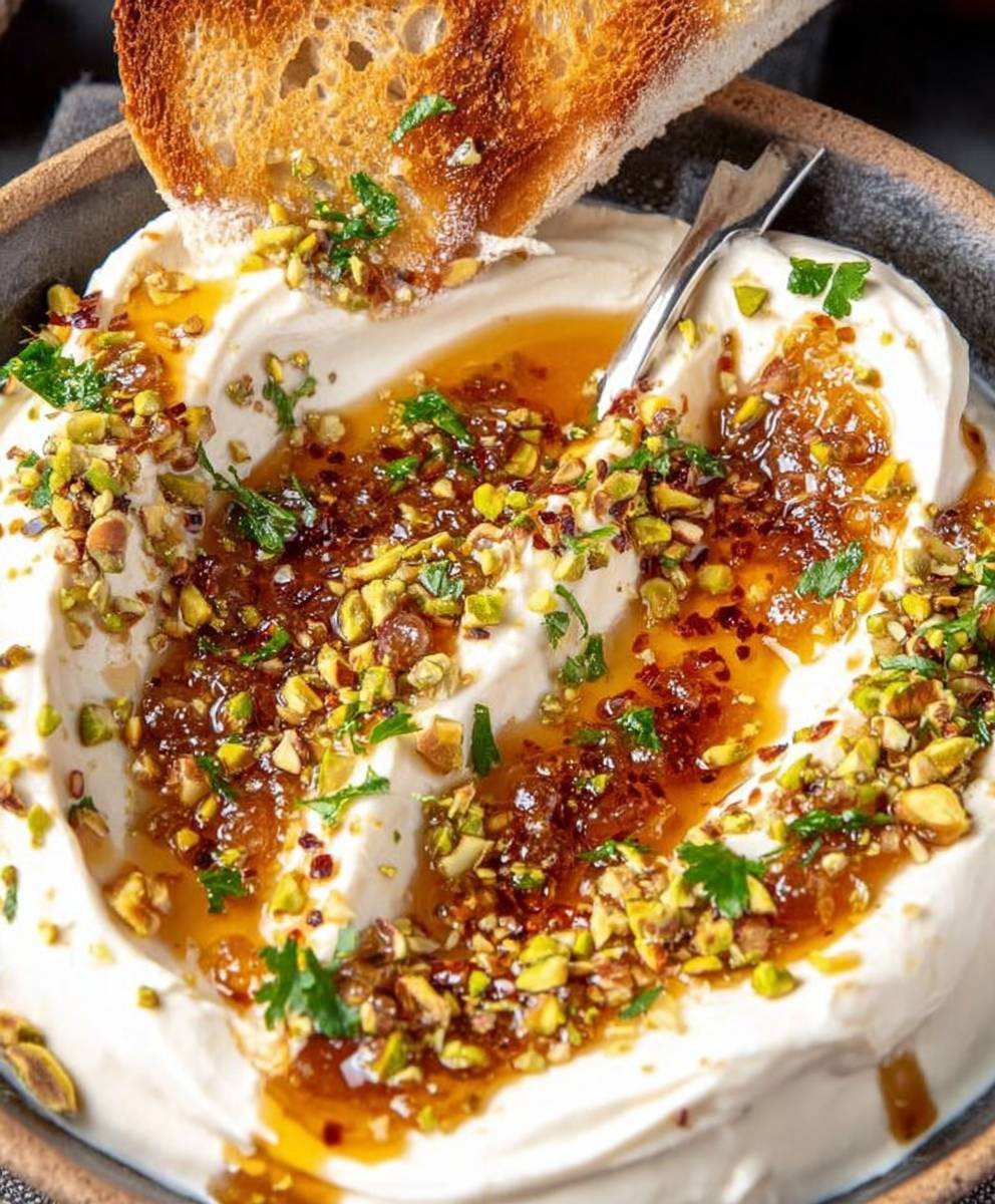 Feta Dip mit Honig Knoblauch