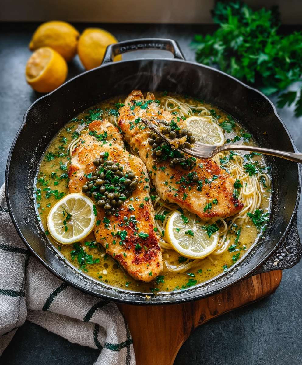 Zitronen Hähnchen Piccata