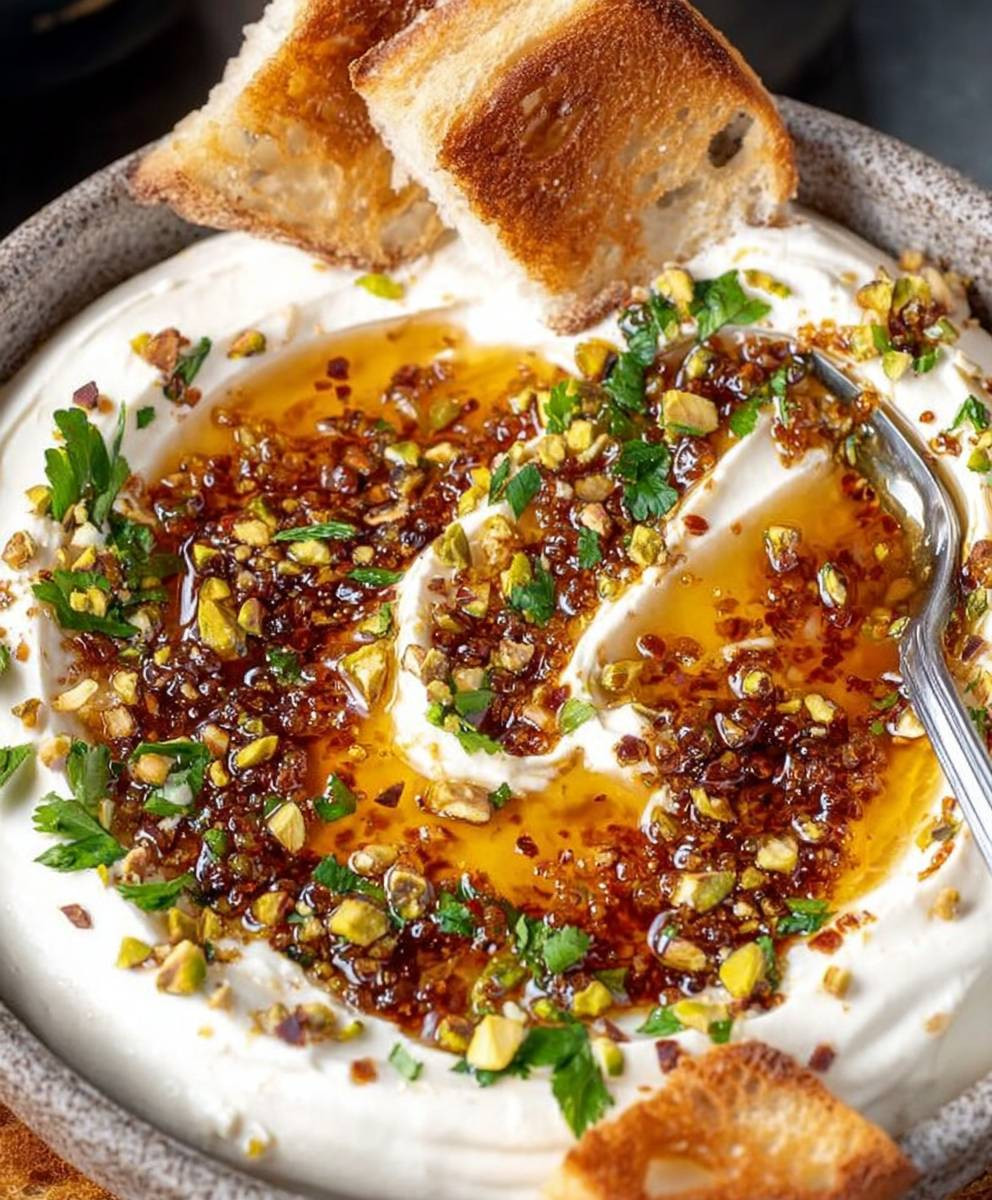 Feta Dip mit Honig Knoblauch