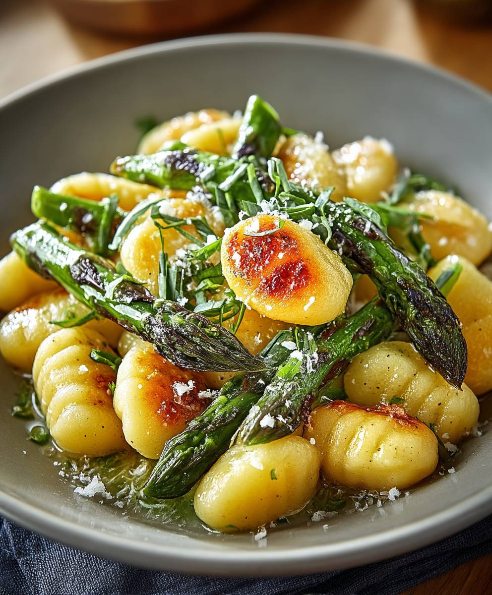 Gnocchi mit grünem Spargel