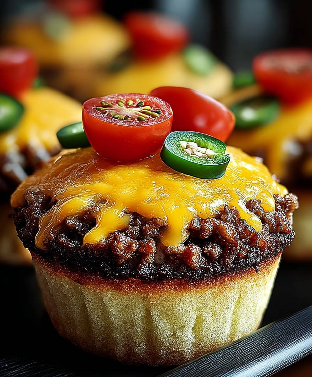 Cheeseburger Muffins backen