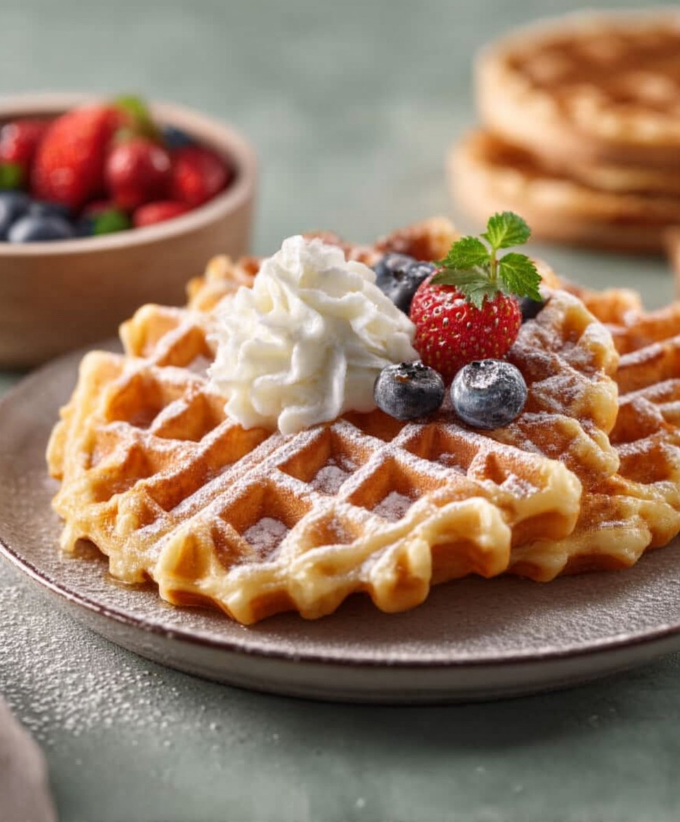Skyr Waffeln backen
