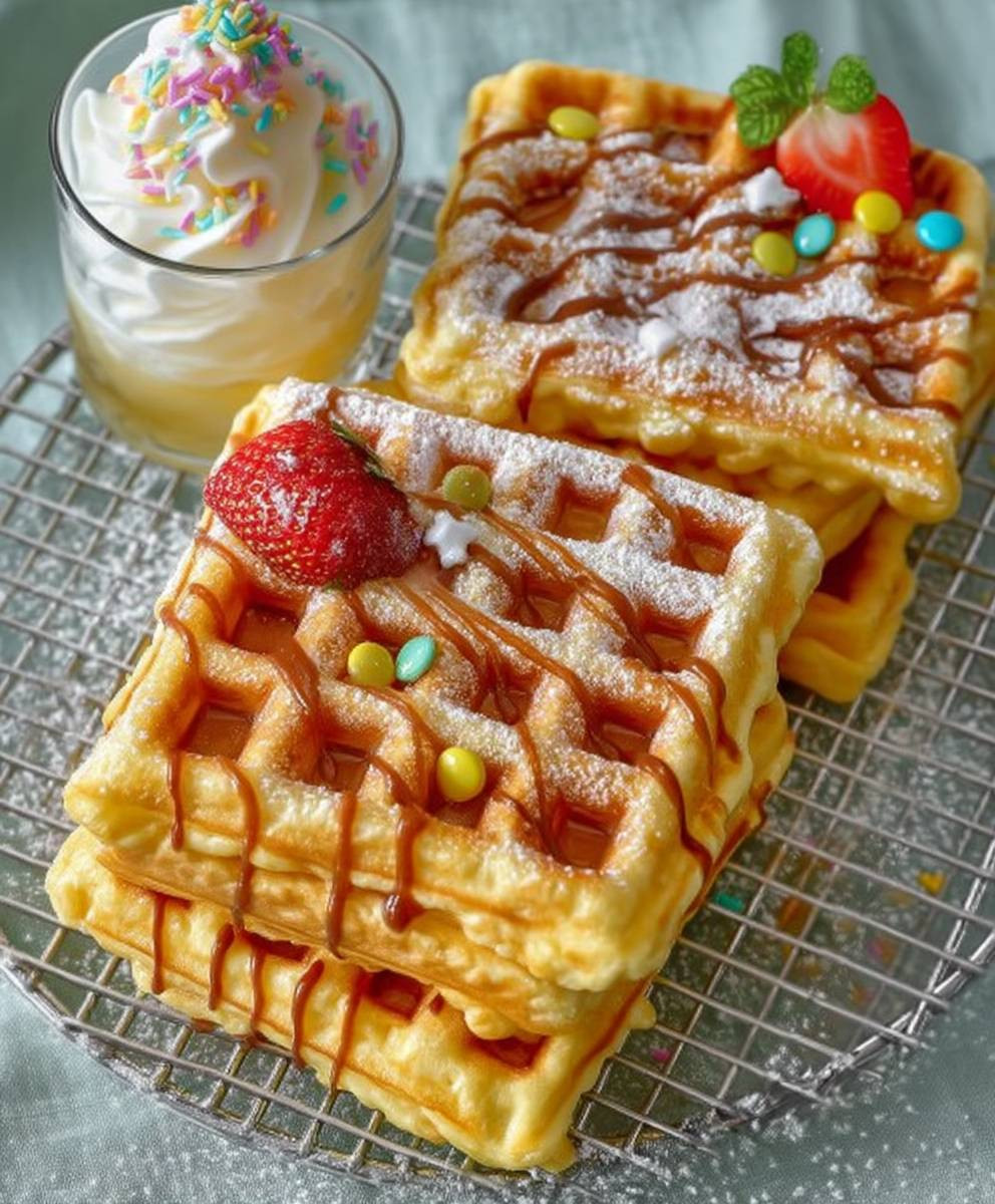 Fantakuchen Waffeln backen