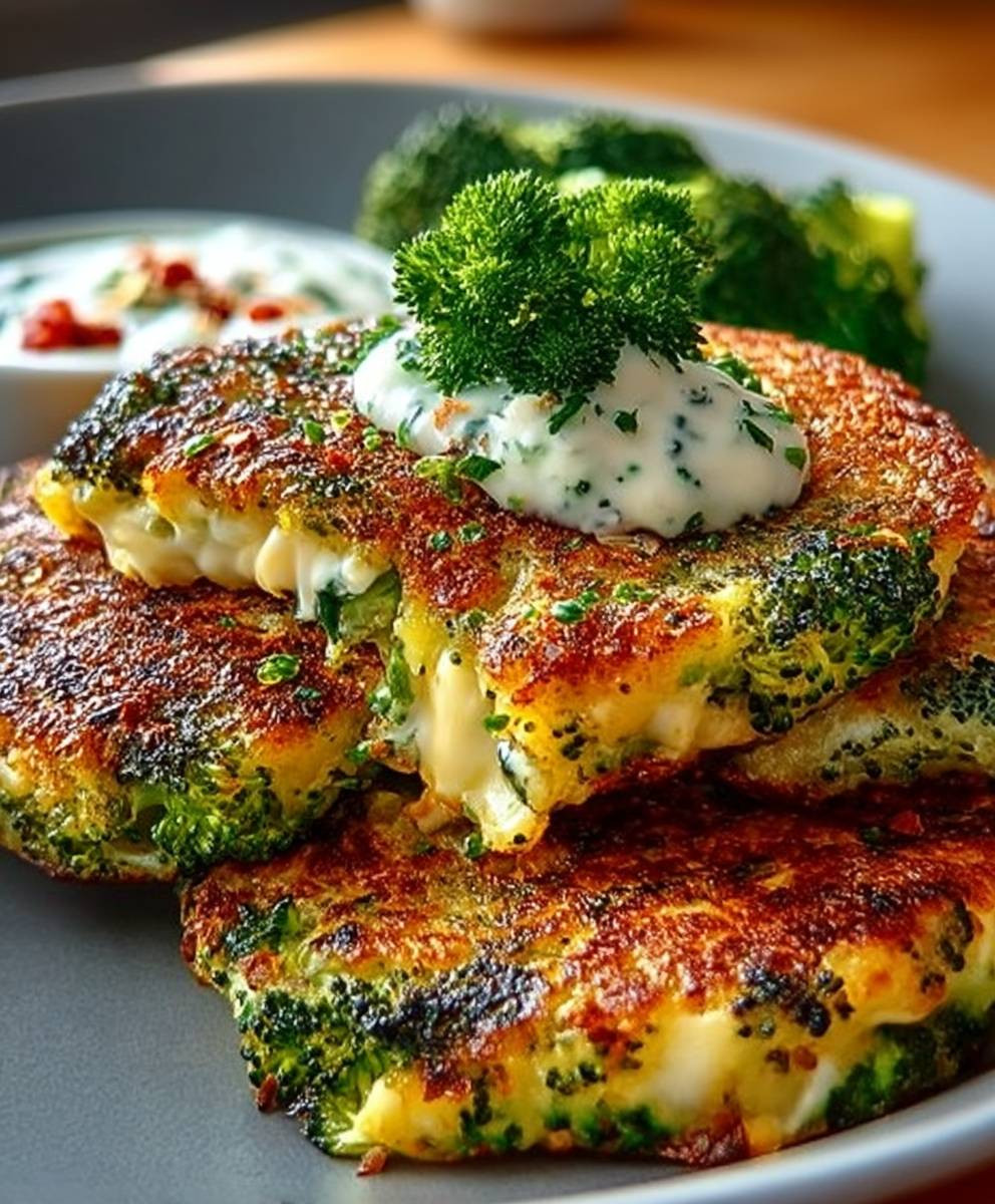 Brokkoli Käse Puffer gesund