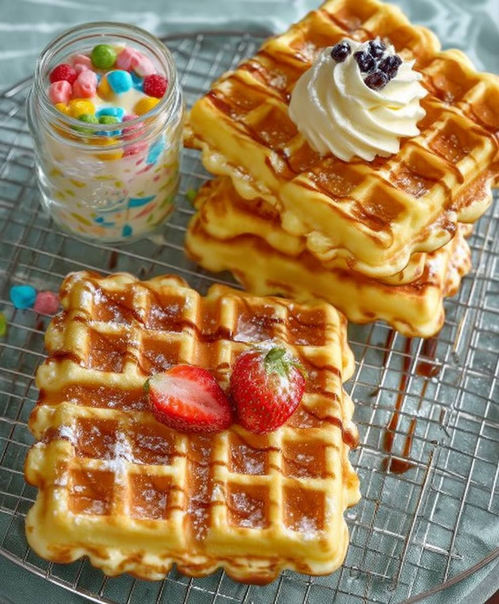 Fantakuchen Waffeln backen
