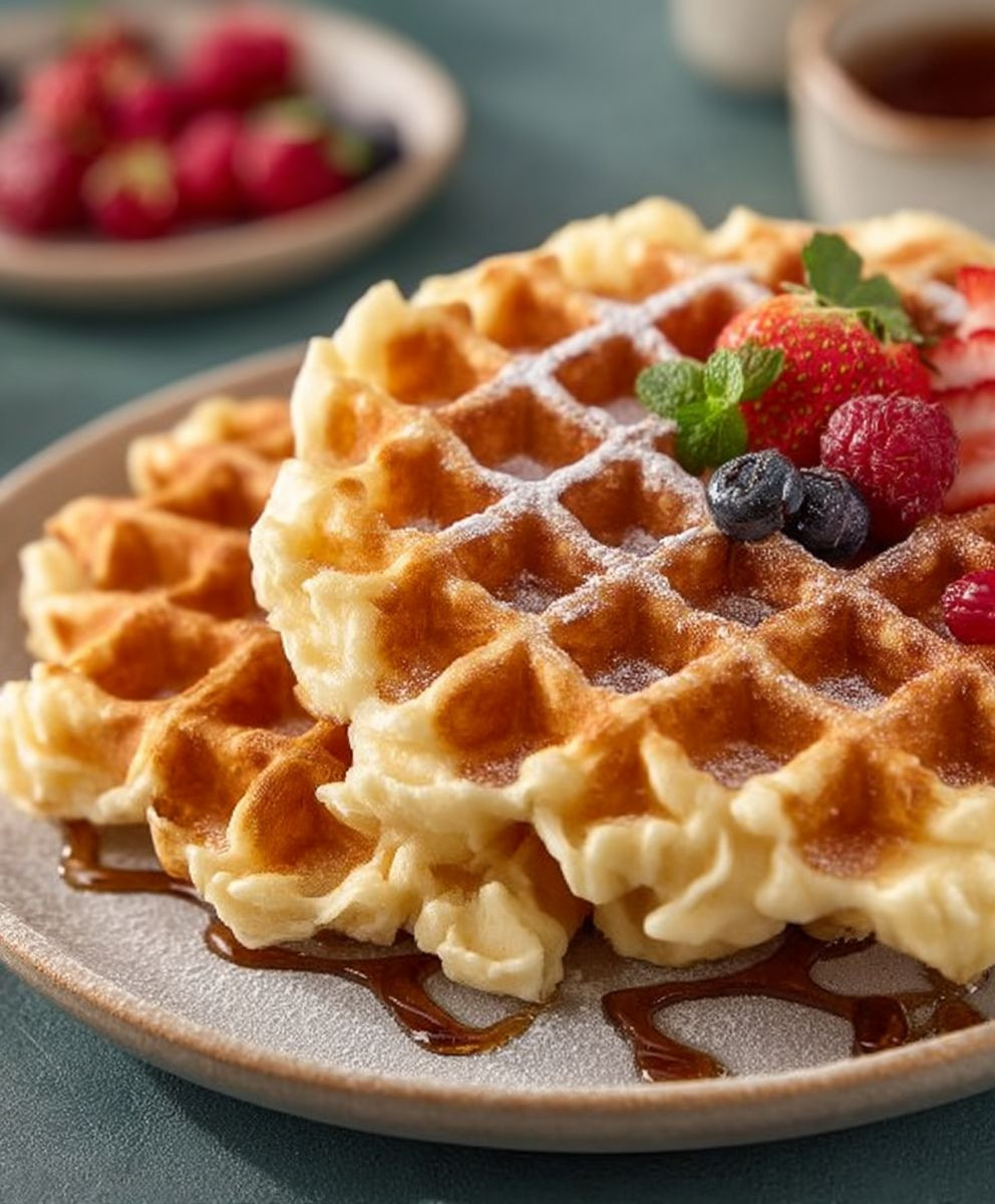 Skyr Waffeln backen