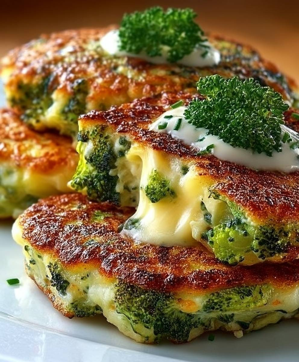 Brokkoli Käse Puffer gesund