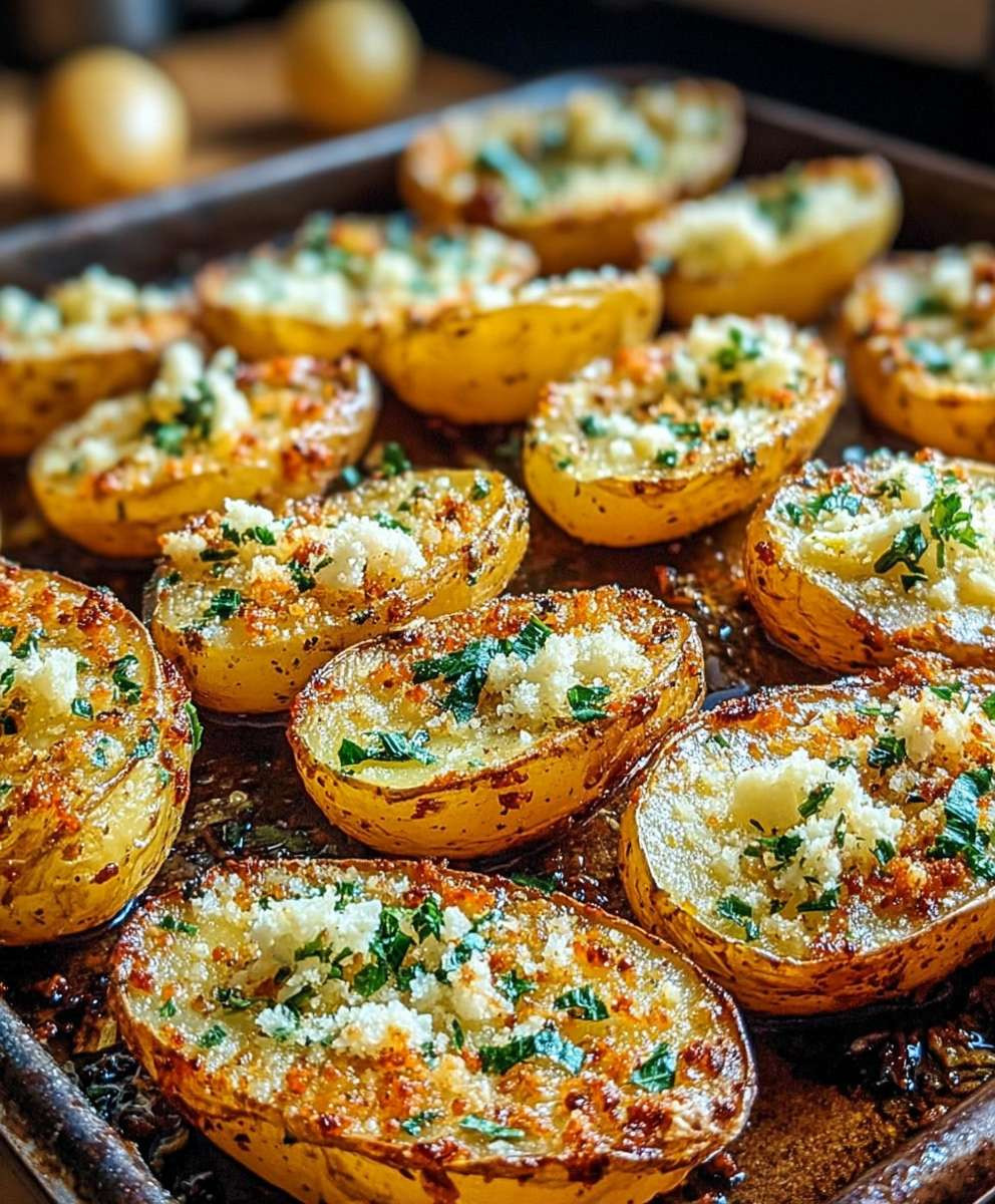 Parmesan Kräuter Kartoffeln geröstet