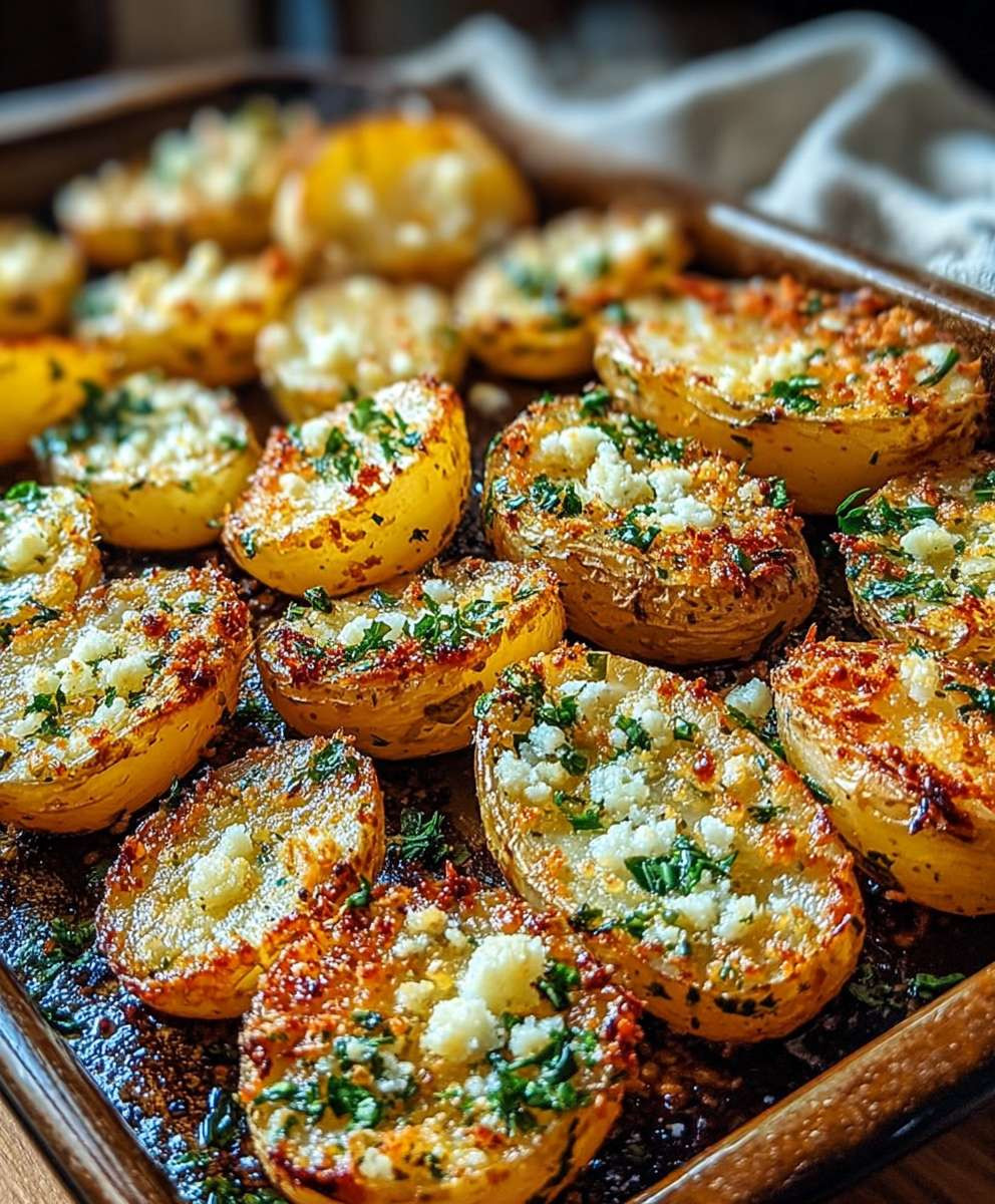 Parmesan Kräuter Kartoffeln geröstet