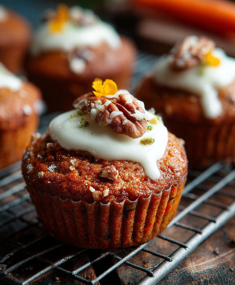 Karottenkuchen Muffins einfach backen