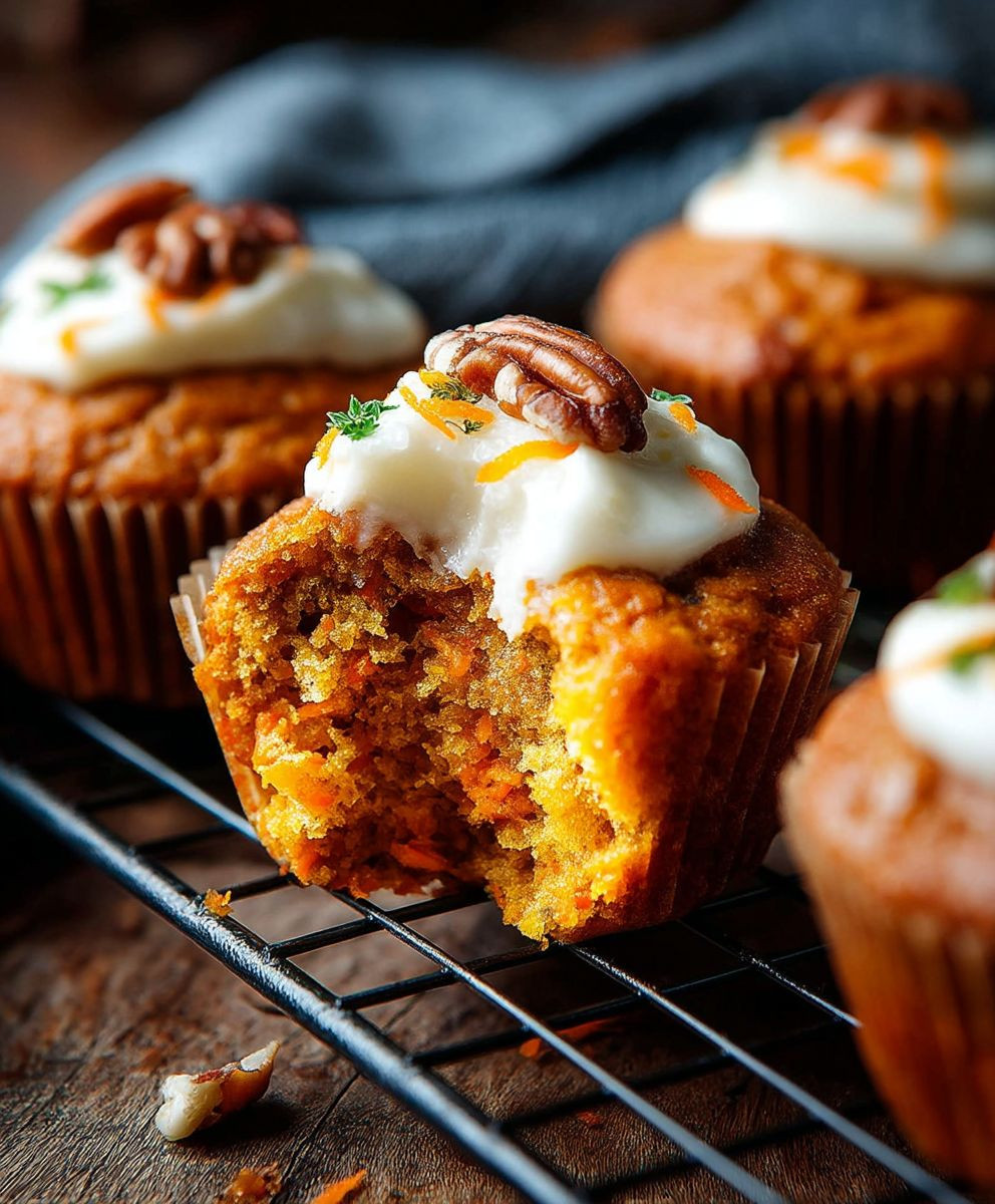 Karottenkuchen Muffins einfach backen