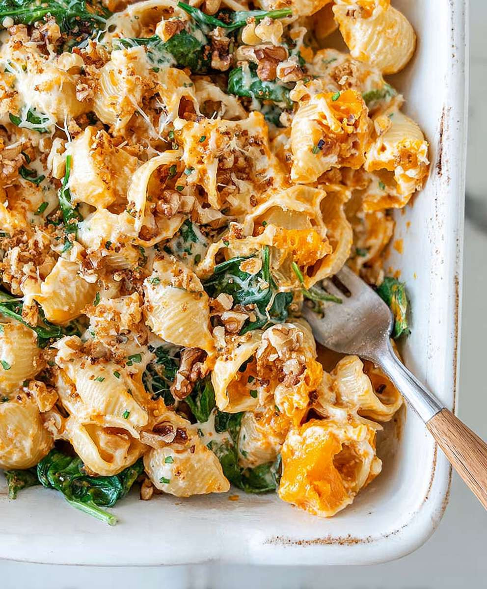 Kürbis Feta Pasta