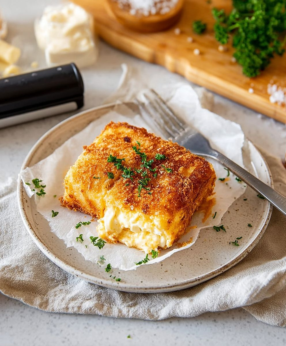 Panierter Feta Airfryer