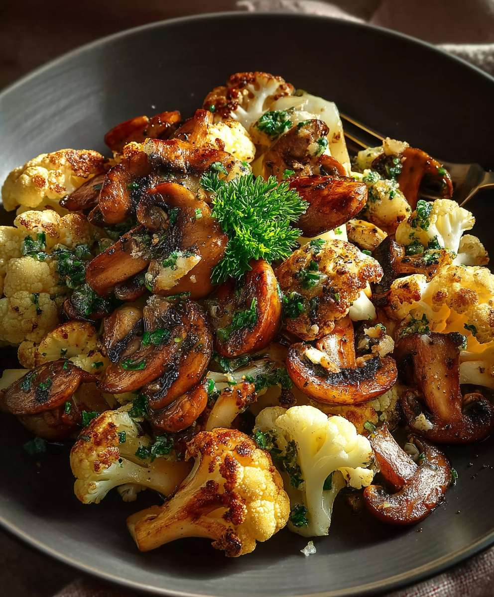 Blumenkohl Champignon Pfanne