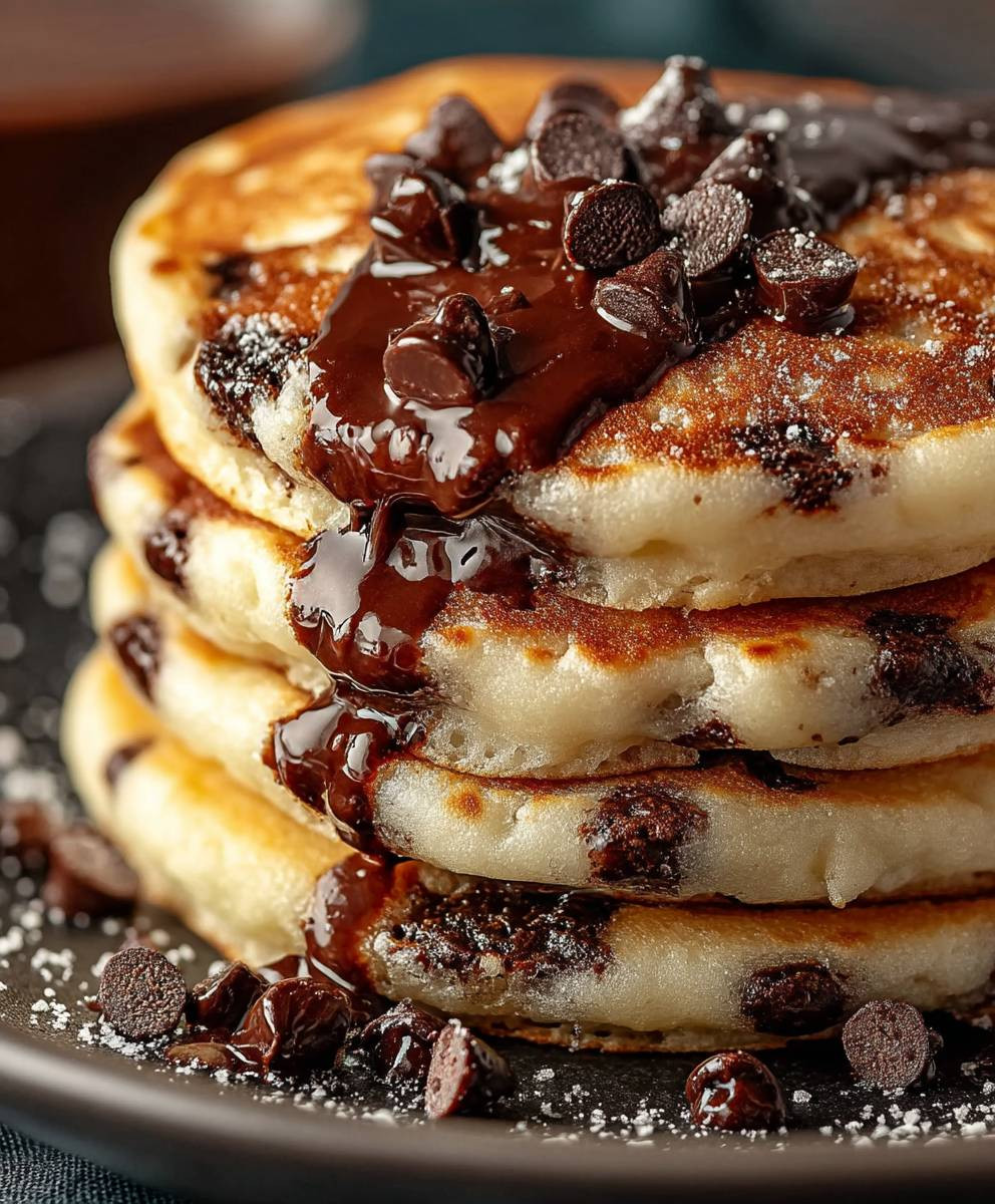 Schokoladenchip Pfannkuchen