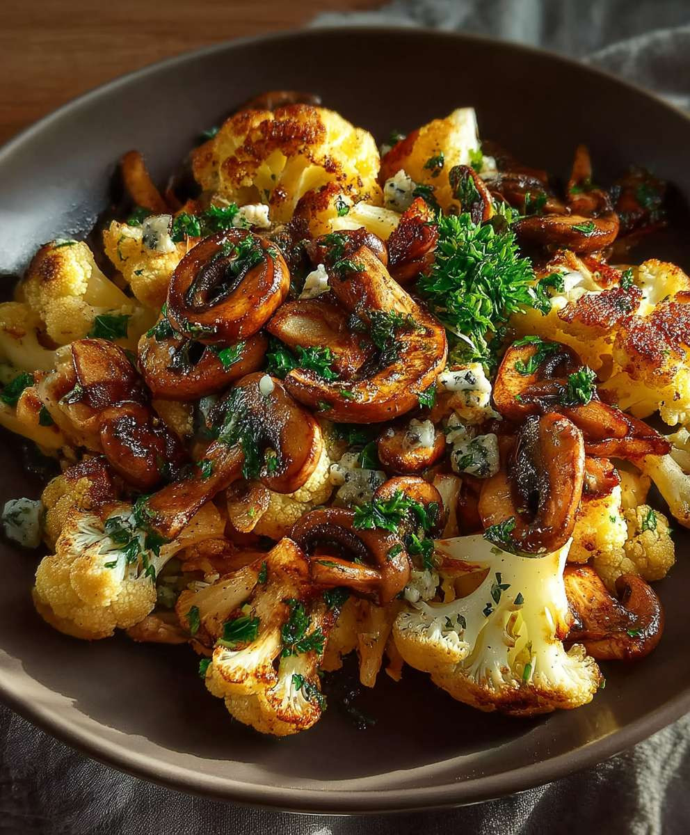 Blumenkohl Champignon Pfanne