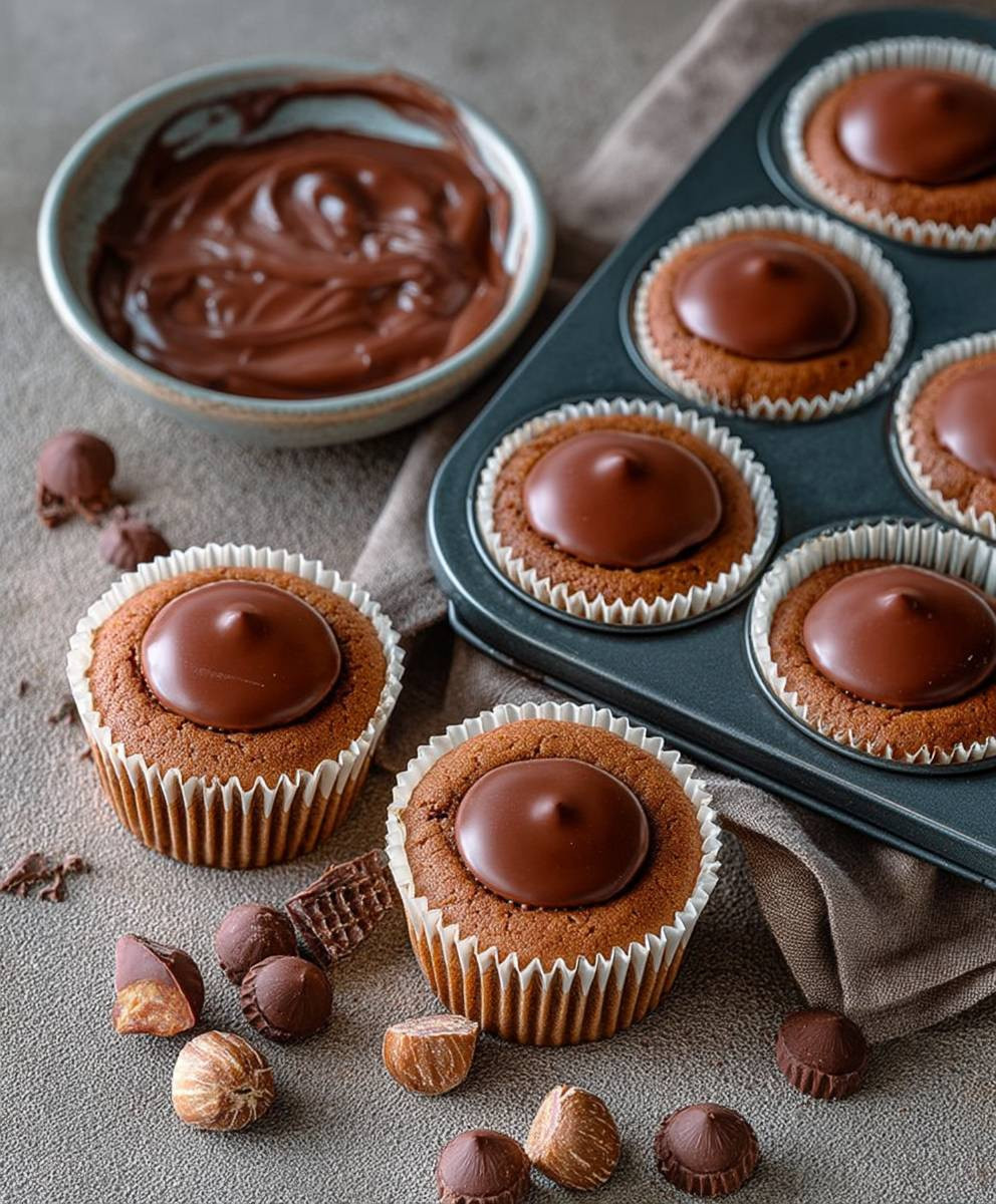 Toffifee Muffins Nougat Topping