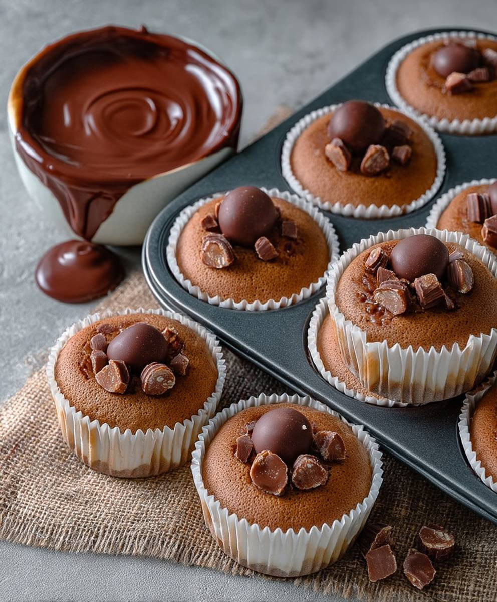 Toffifee Muffins Nougat Topping