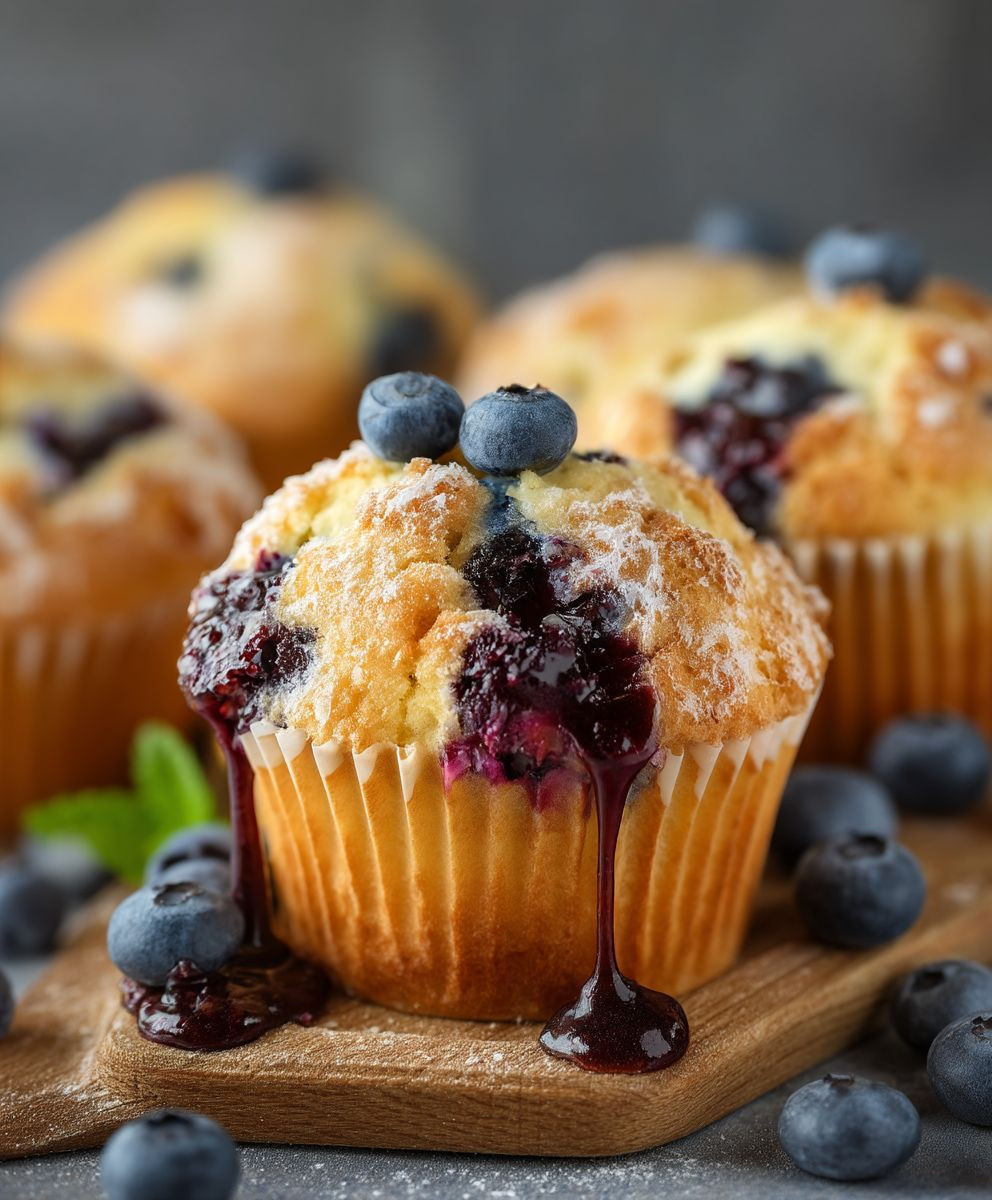 Saftige Blaubeer Muffins