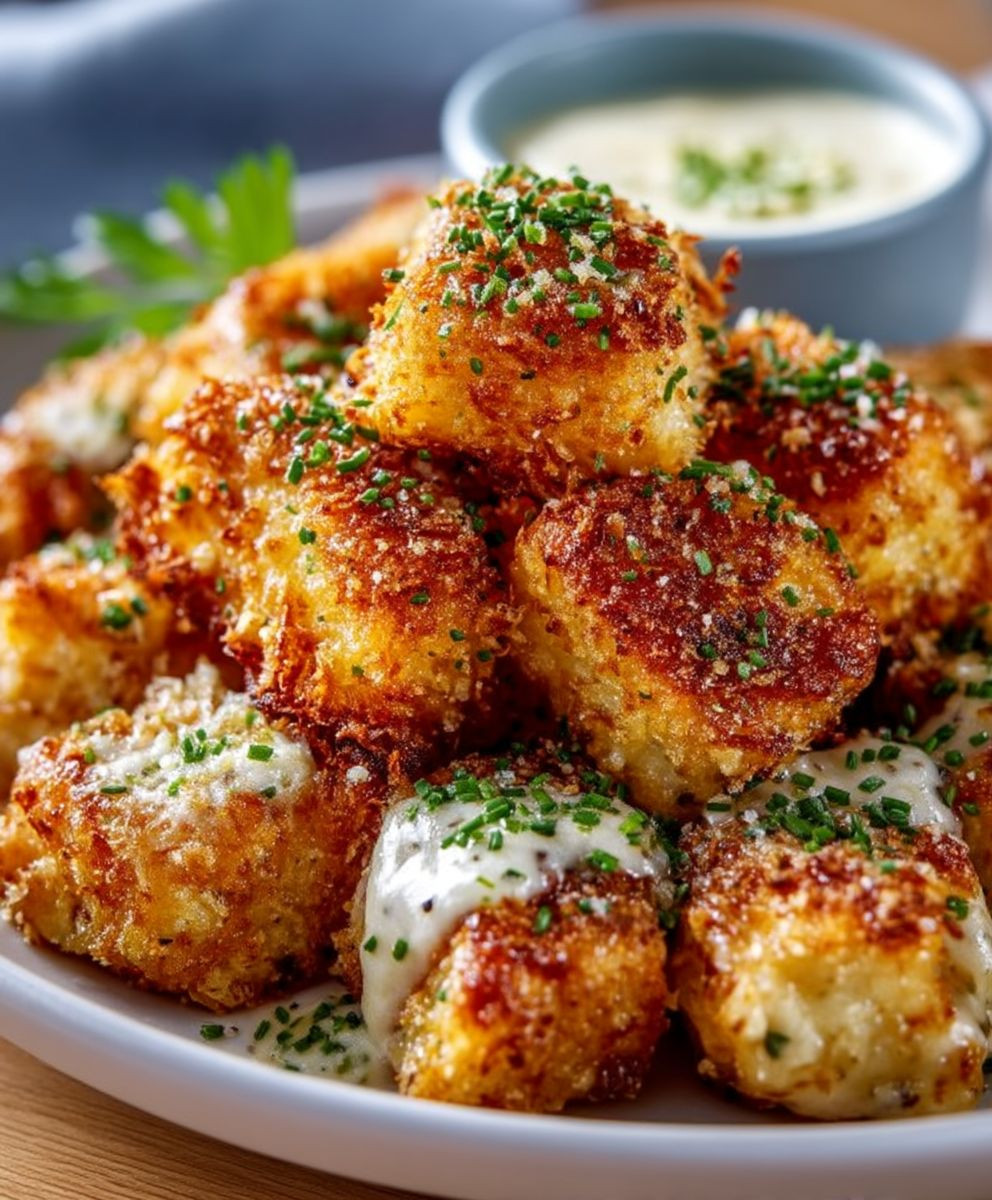 Airfryer Knoblauch Parmesan Hähnchenbissen