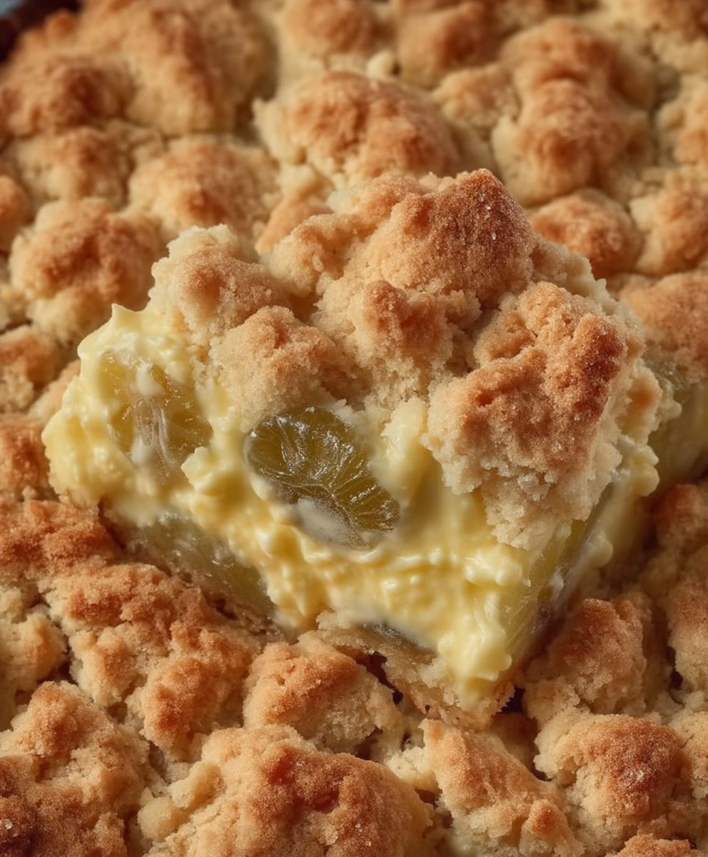 Stachelbeerkuchen Streusel Garten