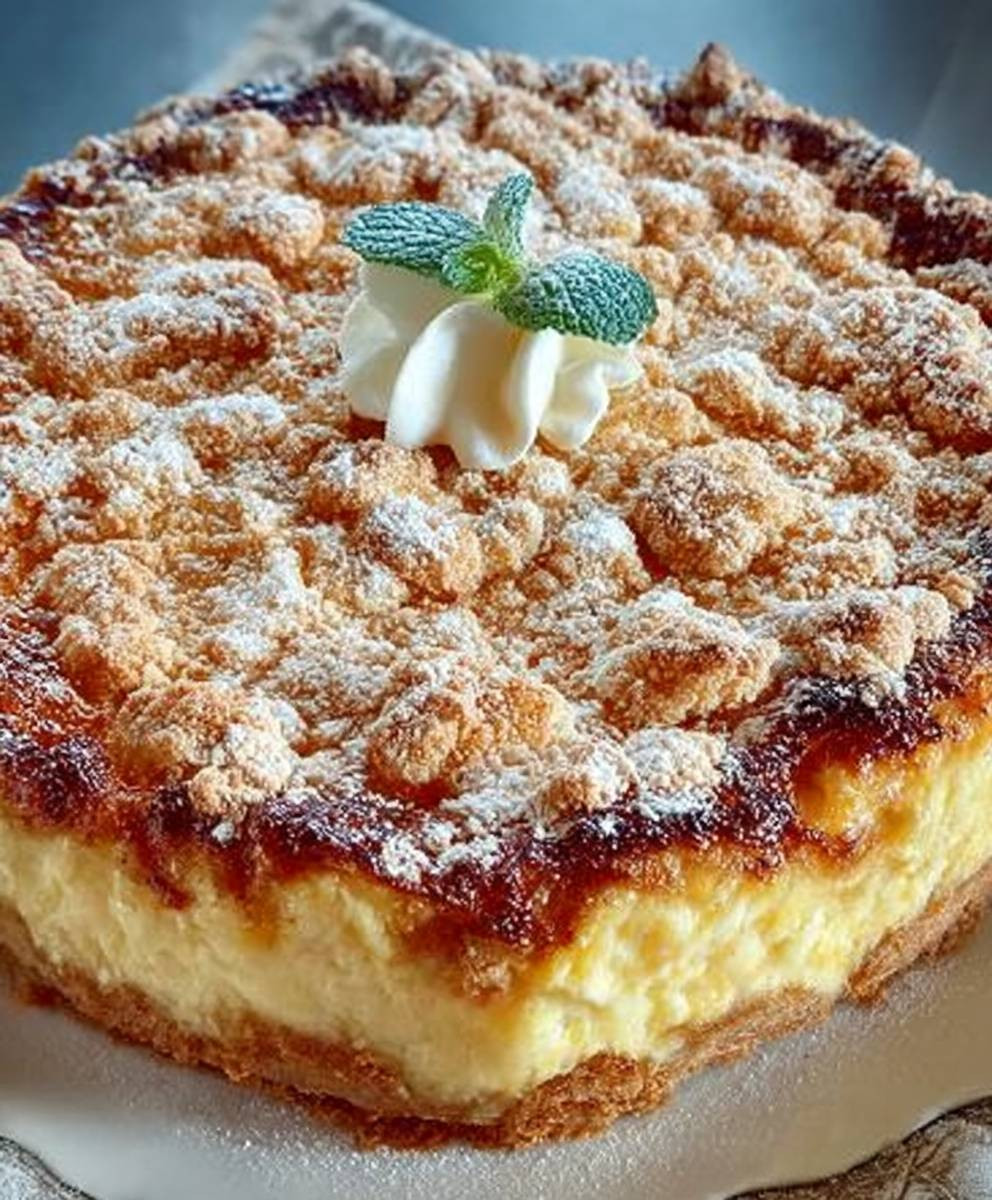 Pudding Streuselkuchen backen