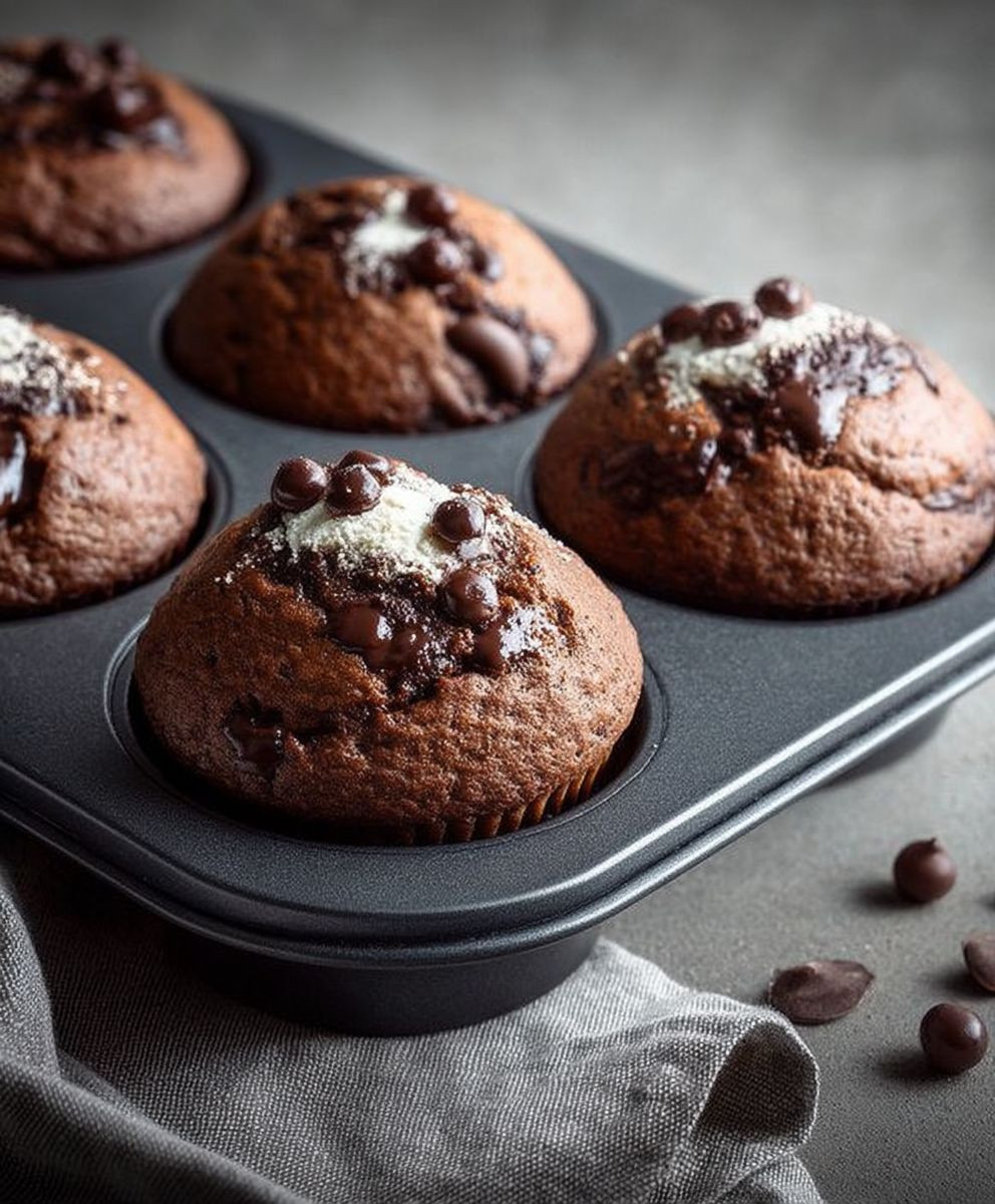 Schoko Bananen Muffins backen