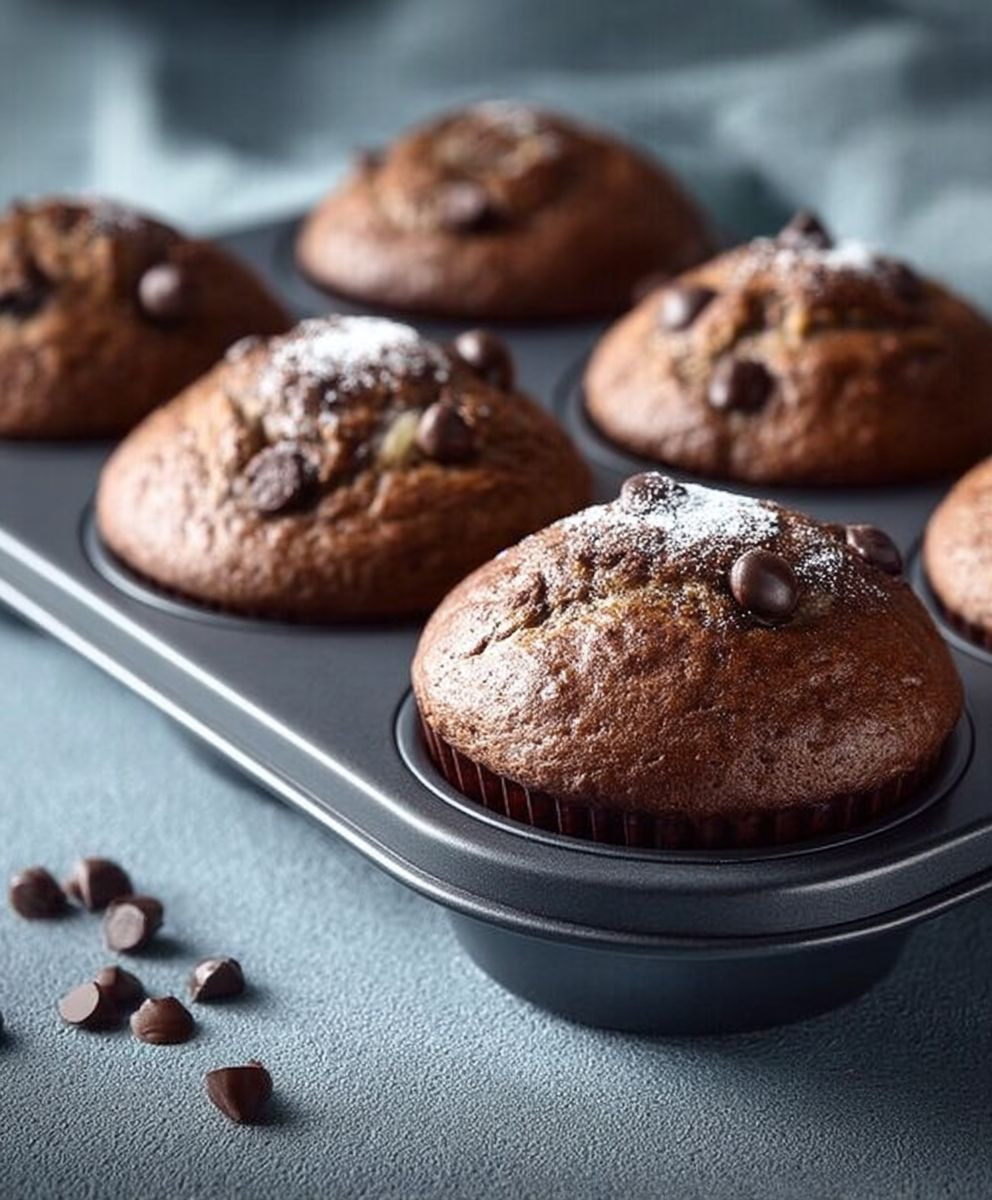 Schoko Bananen Muffins backen