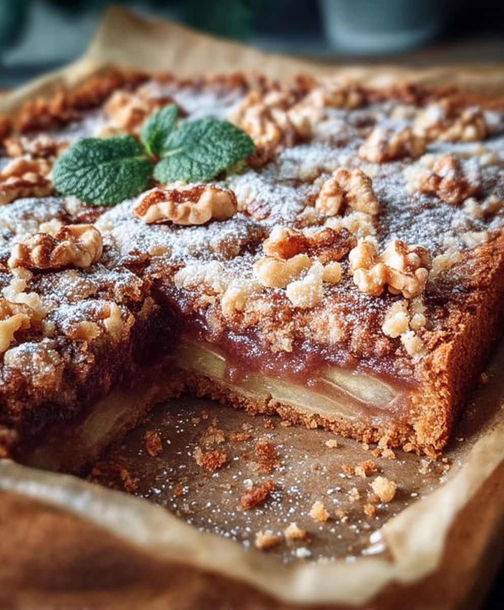 Birnen Walnuss Kuchen Blech