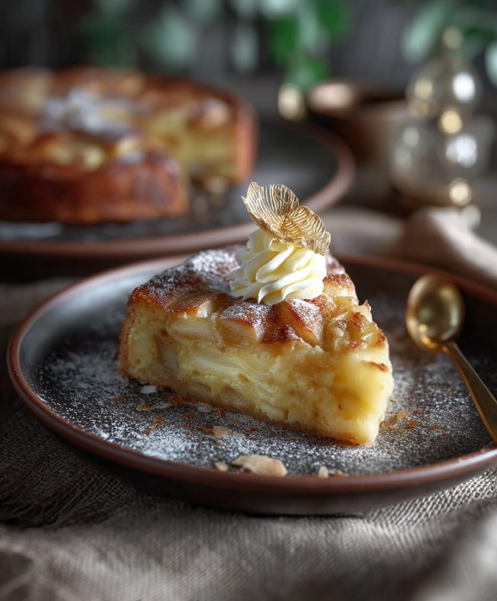 Französischer Apfelkuchen saftig fruchtig