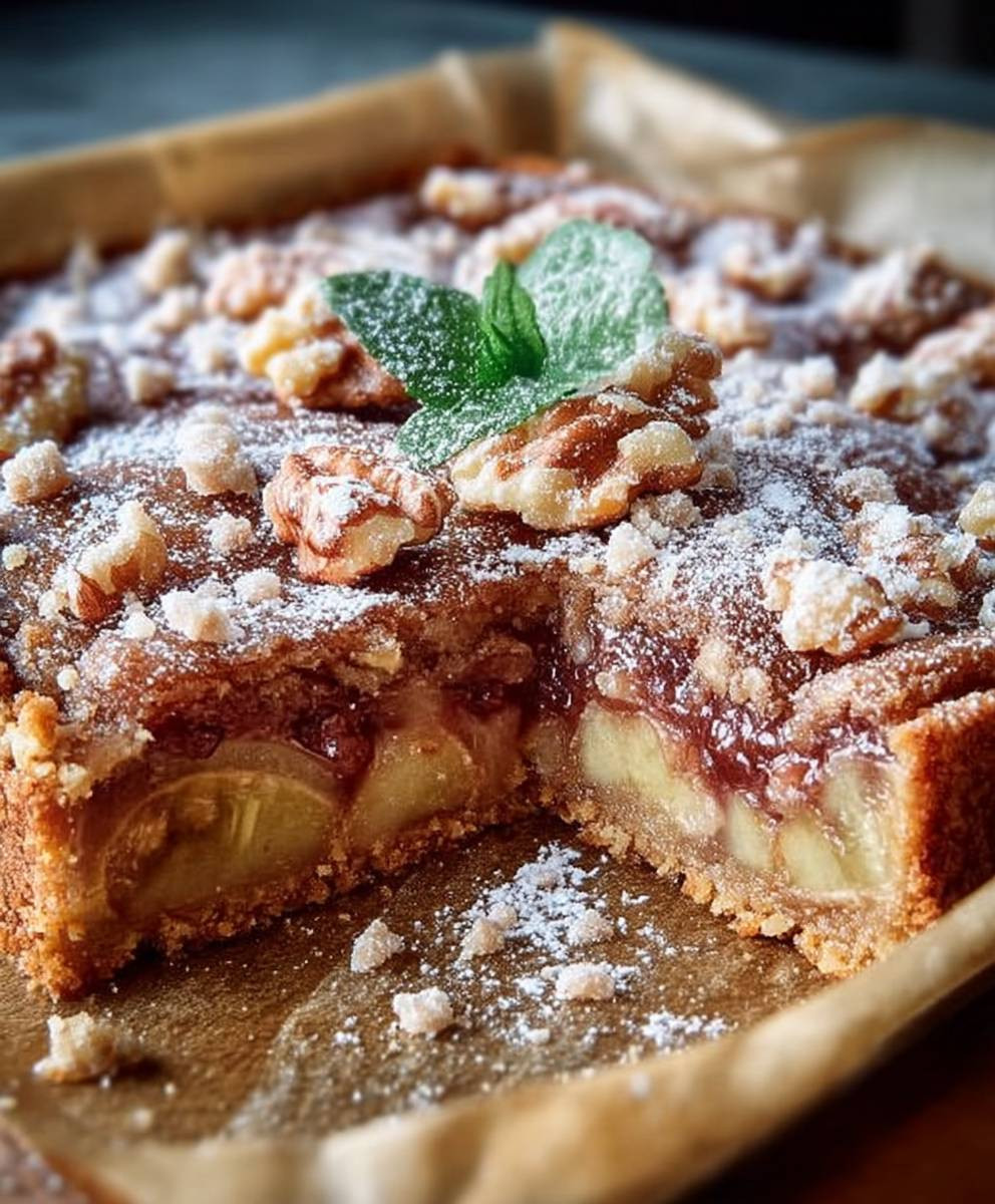 Birnen Walnuss Kuchen Blech