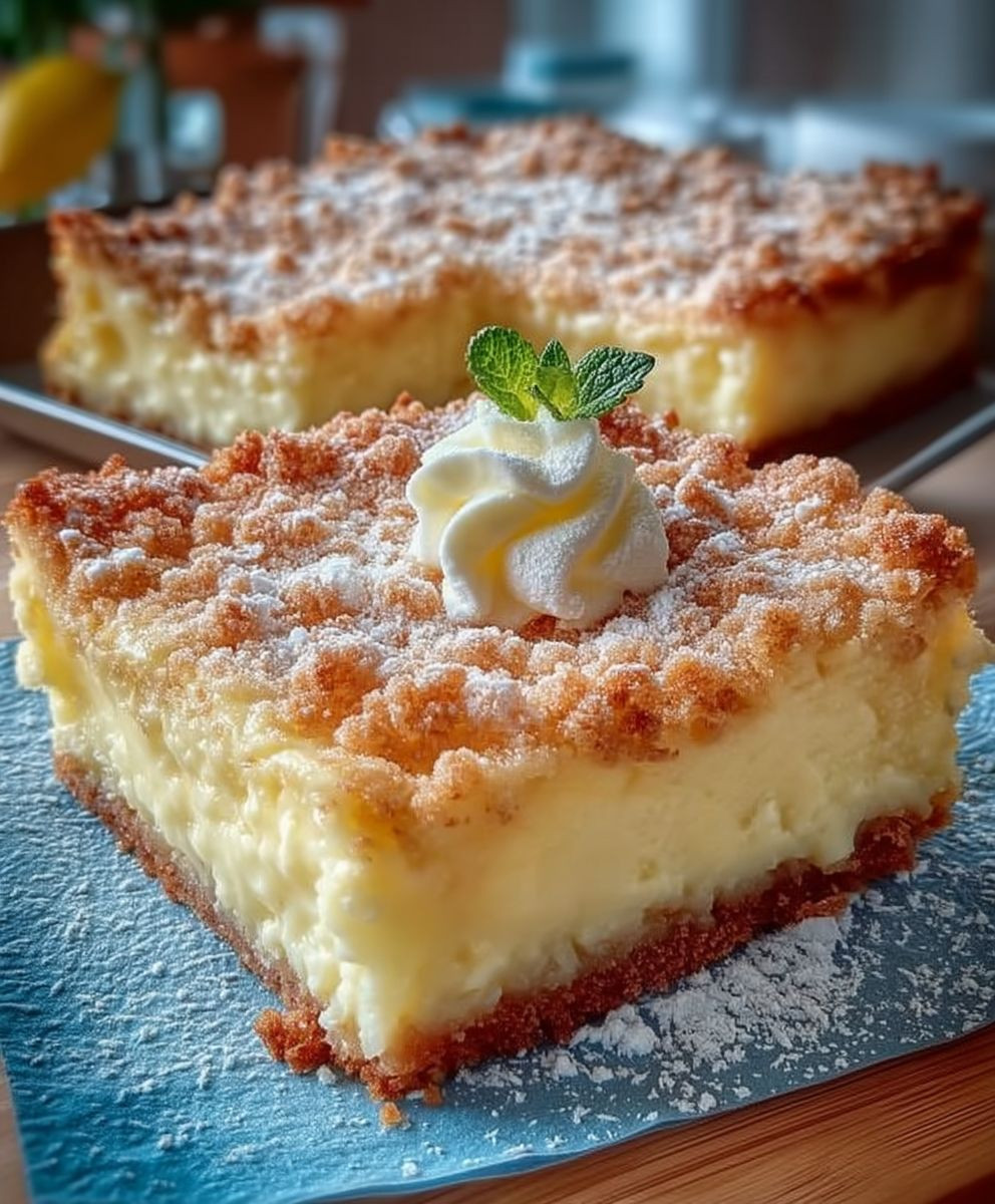 Vanillepudding Streuselkuchen Blech