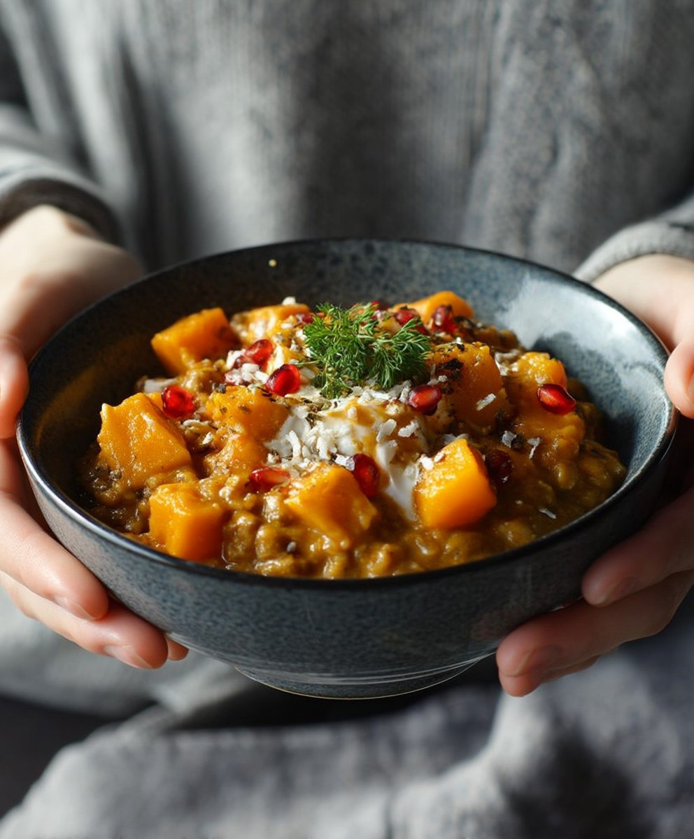 Linsen Kürbis Chili Kokos