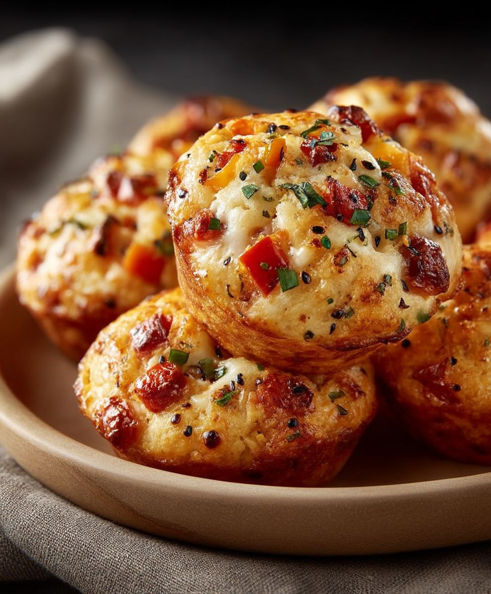 Pizza Muffins backen
