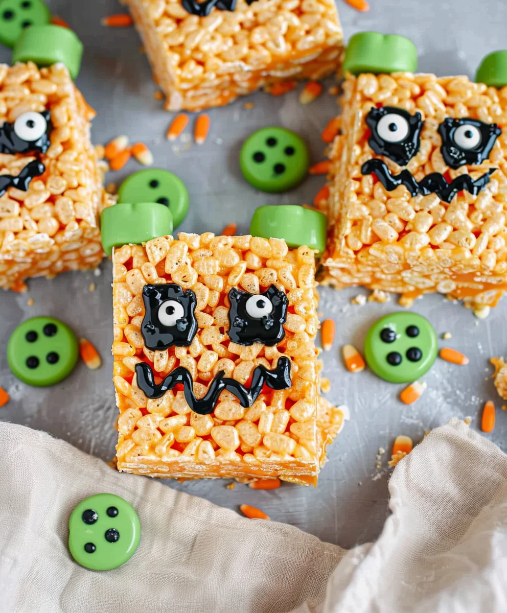 Das beste Rezept für gruselige Halloween Rice Krispie Treats