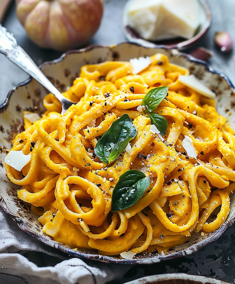 Köstliche Kürbis Pasta: Dein einfaches Herbst-Rezept!