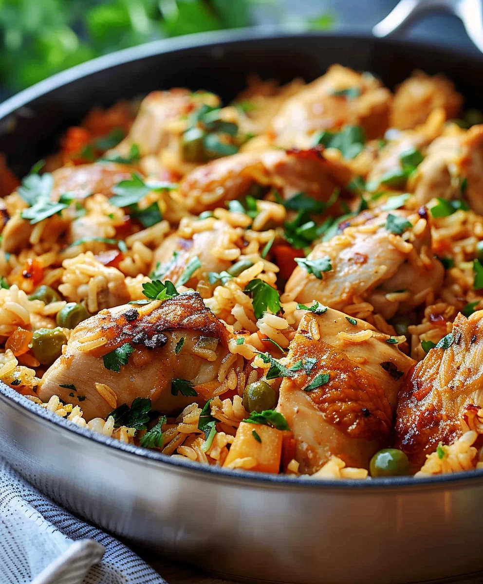 Dein Ein Topf Hähnchen und Reis Rezept: Einfach, schnell, köstlich.