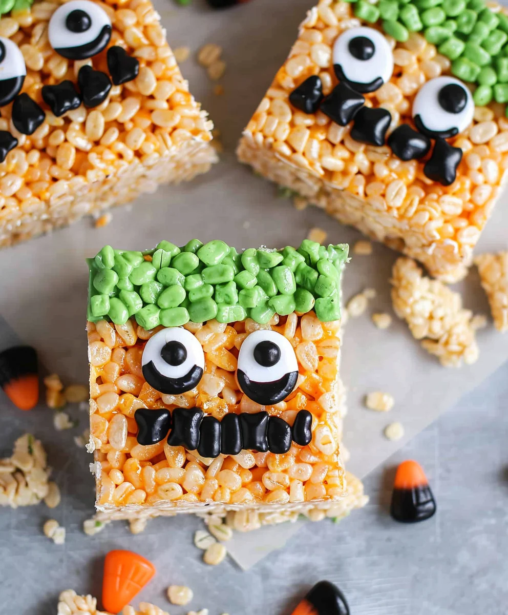 Das beste Rezept für gruselige Halloween Rice Krispie Treats