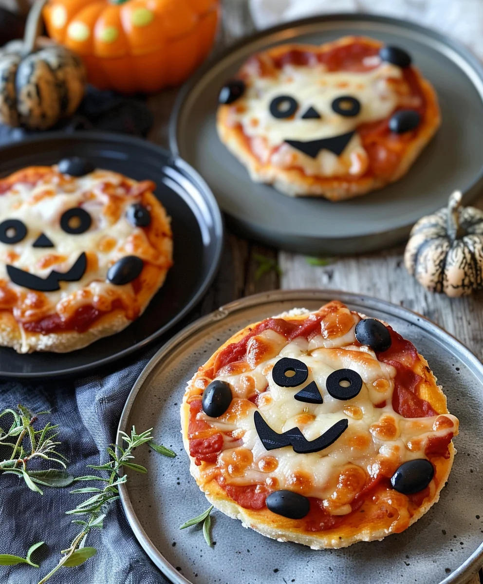Halloween Mini Pizzas: Gruselig leckerer Partyspaß!
