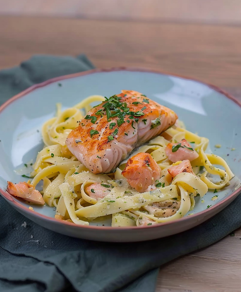 Cremige Lachs Pasta