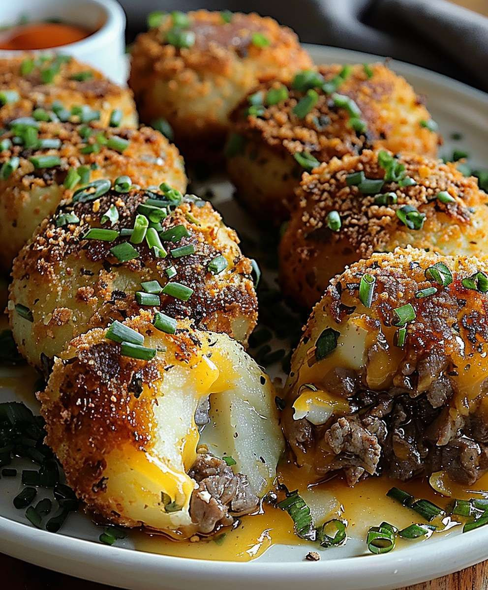 Gefüllte Kartoffeln mit Hackfleisch