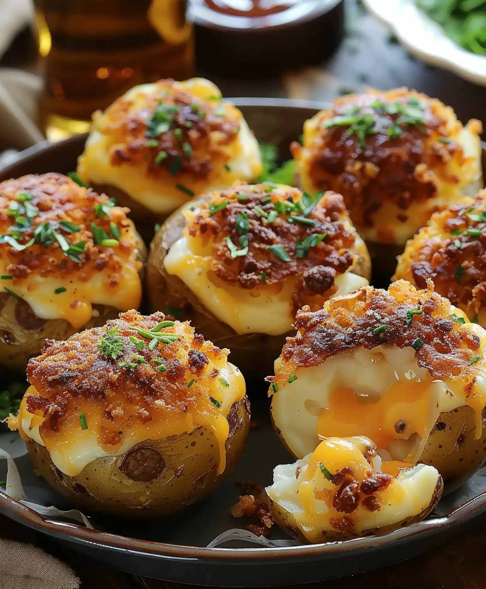 Gefüllte Kartoffeln mit Hackfleisch