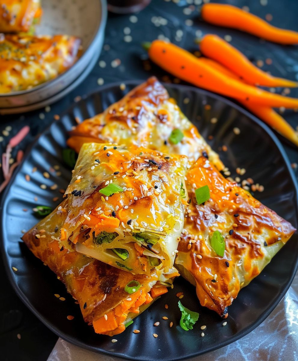 Vegane Gemüsetaschen knusprig backen