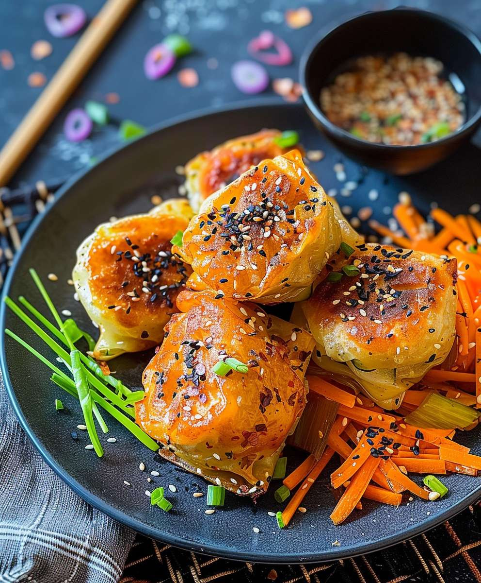 Vegane Gemüsetaschen knusprig backen