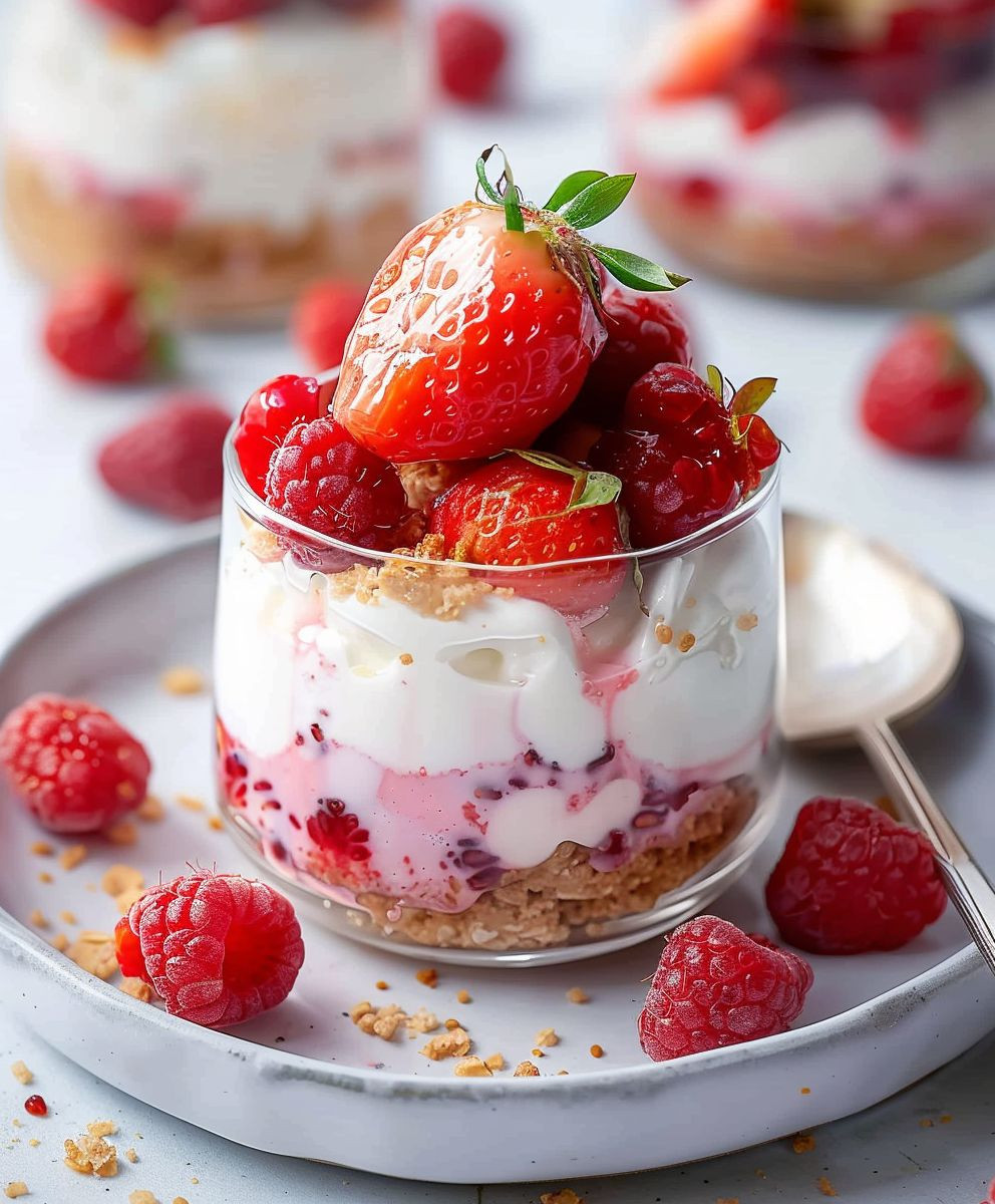 Erdbeer Dessert Sommerrezept