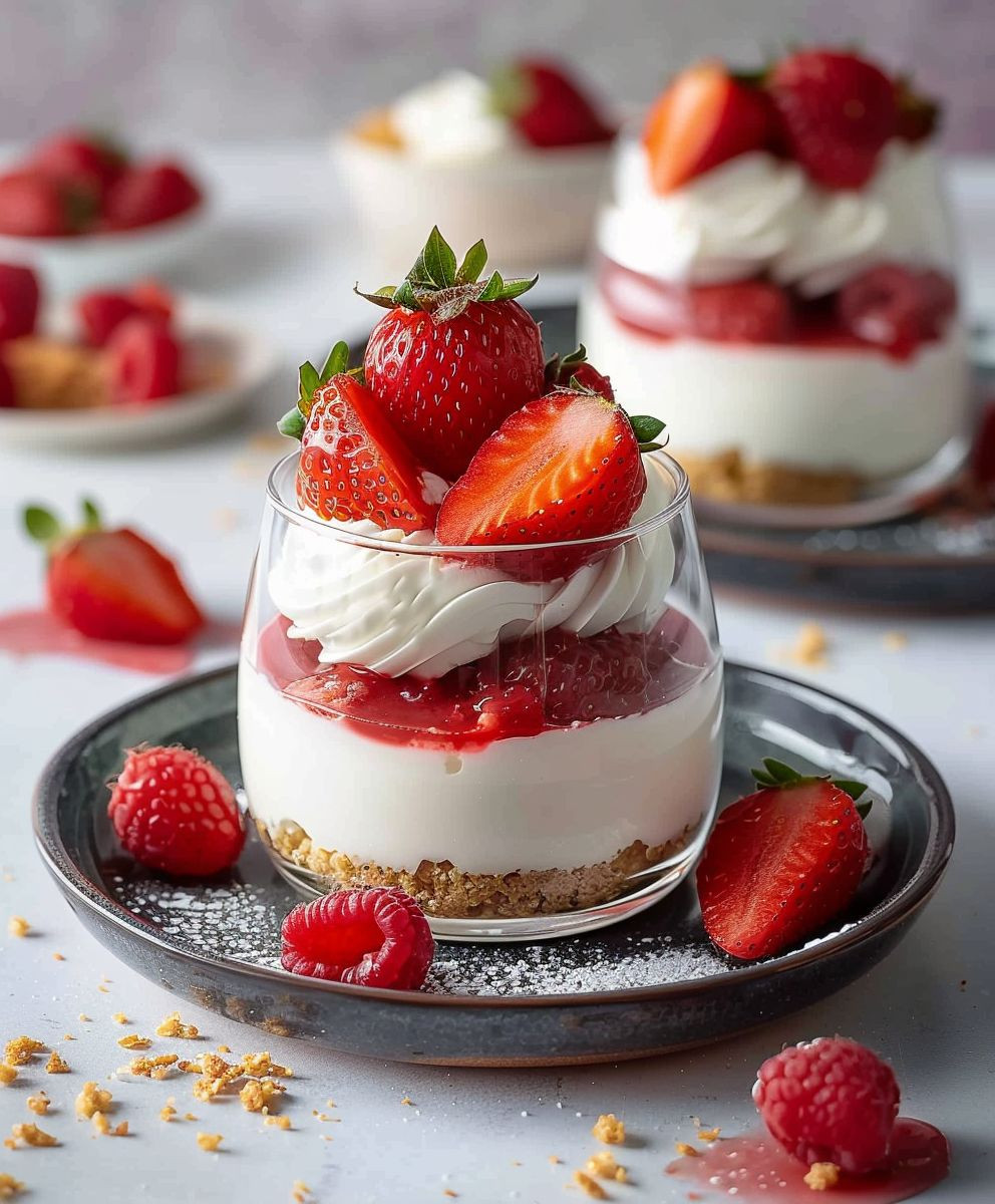 Erdbeer Dessert Sommerrezept