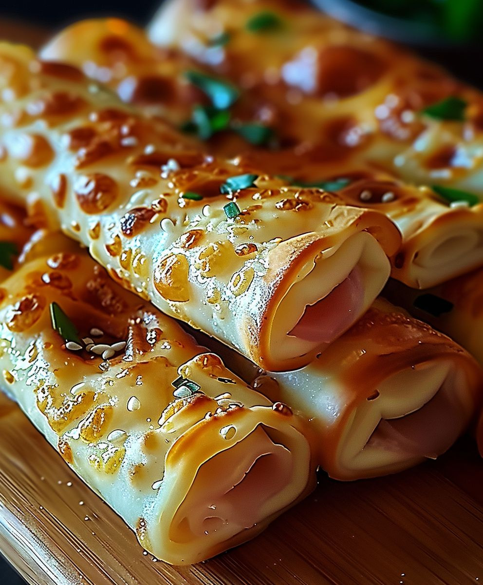 Blätterteig Schinken Käse Snack