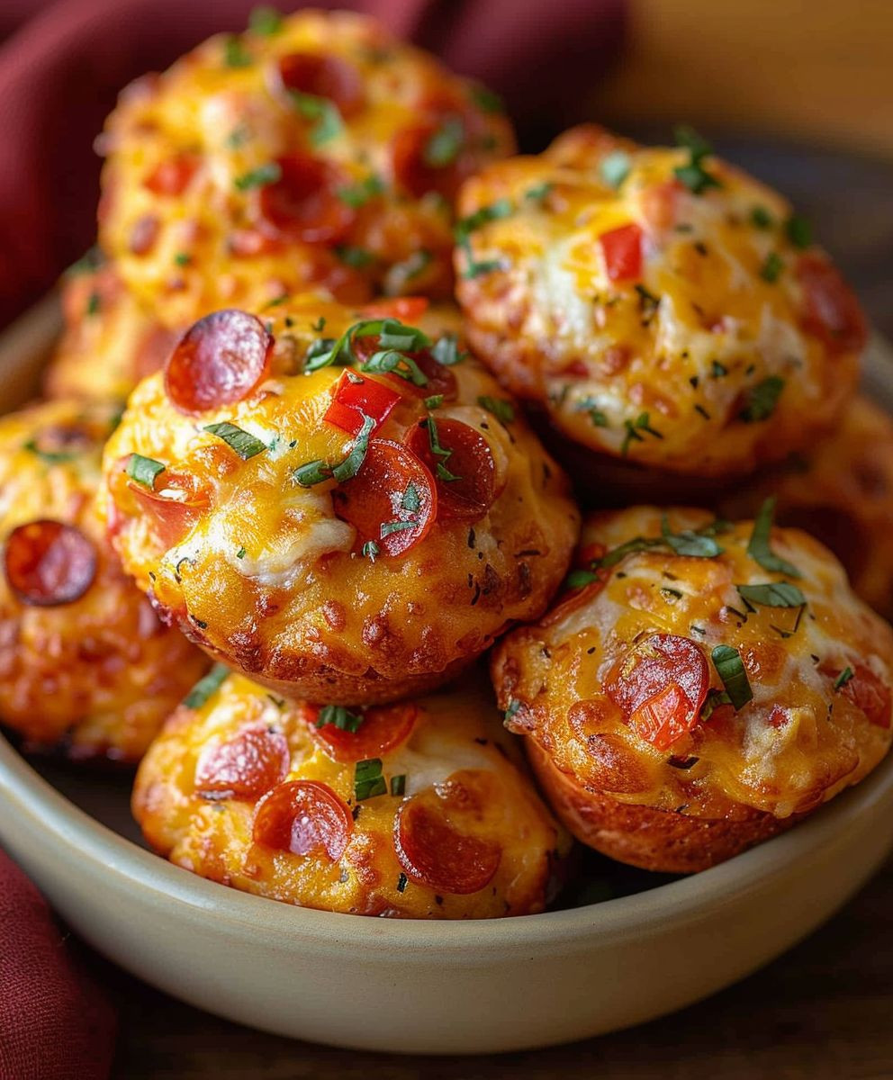 Pizza Muffins backen