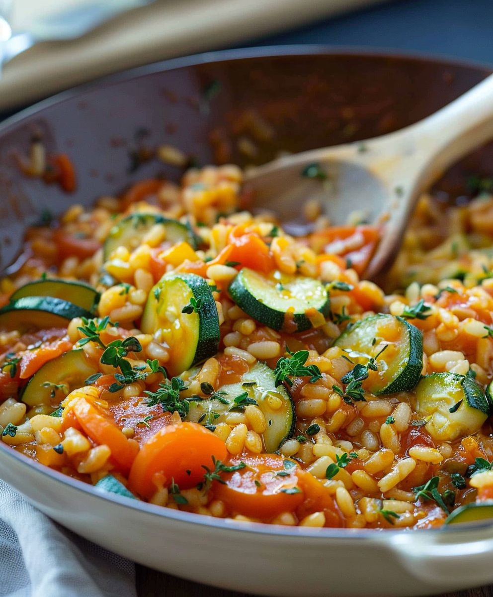 Zucchini Tomaten Reis